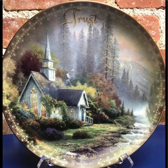 Thomas Kinkade Spirit of Life Plate - Picture 1 of 3
